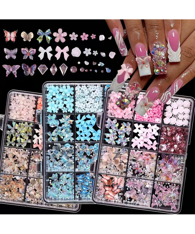 KissICON Kiss Icon Nail Art 12 Slot Boxed DIY