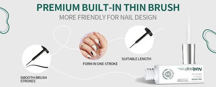 KissICON Kiss Icon Nailpop Gel Liner Polish 8ml Colors