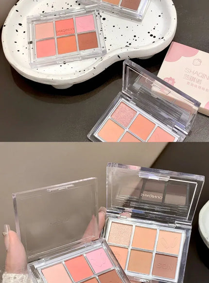 KissICON Kiss Icon SHAQINUO Six Color Eyeshadow Palette -