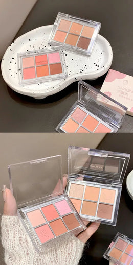 KissICON Kiss Icon SHAQINUO Six Color Eyeshadow Palette -
