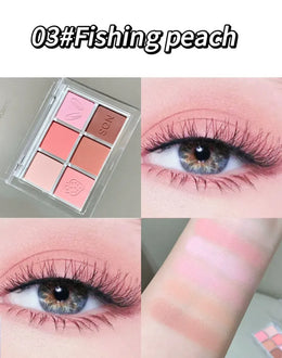 KissICON Kiss Icon SHAQINUO Six Color Eyeshadow Palette -