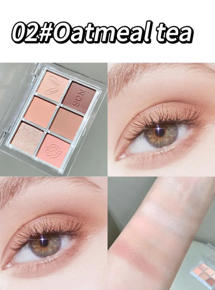 KissICON Kiss Icon SHAQINUO Six Color Eyeshadow Palette -