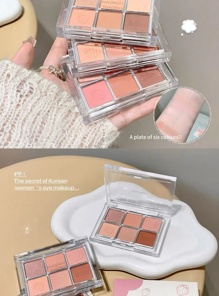 KissICON Kiss Icon SHAQINUO Six Color Eyeshadow Palette -