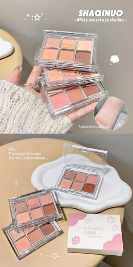 KissICON Kiss Icon SHAQINUO Six Color Eyeshadow Palette -