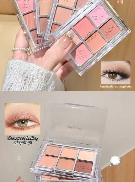 KissICON Kiss Icon SHAQINUO Six Color Eyeshadow Palette -