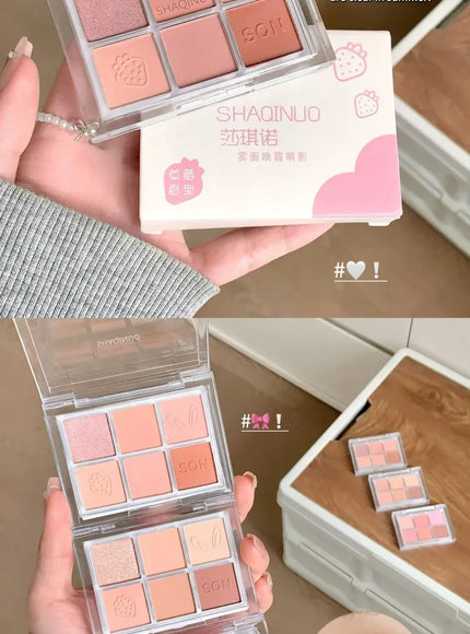 KissICON Kiss Icon SHAQINUO Six Color Eyeshadow Palette -