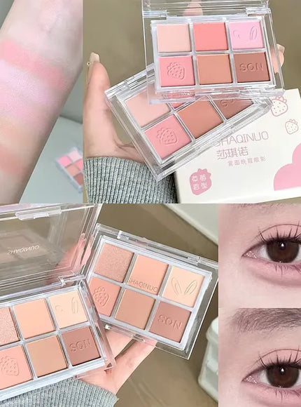 KissICON Kiss Icon SHAQINUO Six Color Eyeshadow Palette -