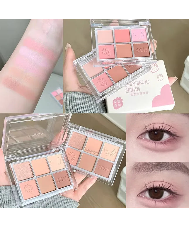 KissICON Kiss Icon SHAQINUO Six Color Eyeshadow Palette -