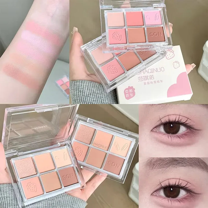 Kiss Icon SHAQINUO Six Color Eyeshadow Palette -