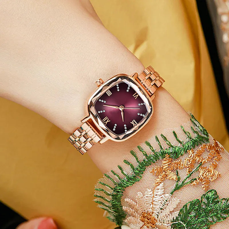 KissICON Kiss Icon UTHAI V1 Square Quartz Watch Diamond