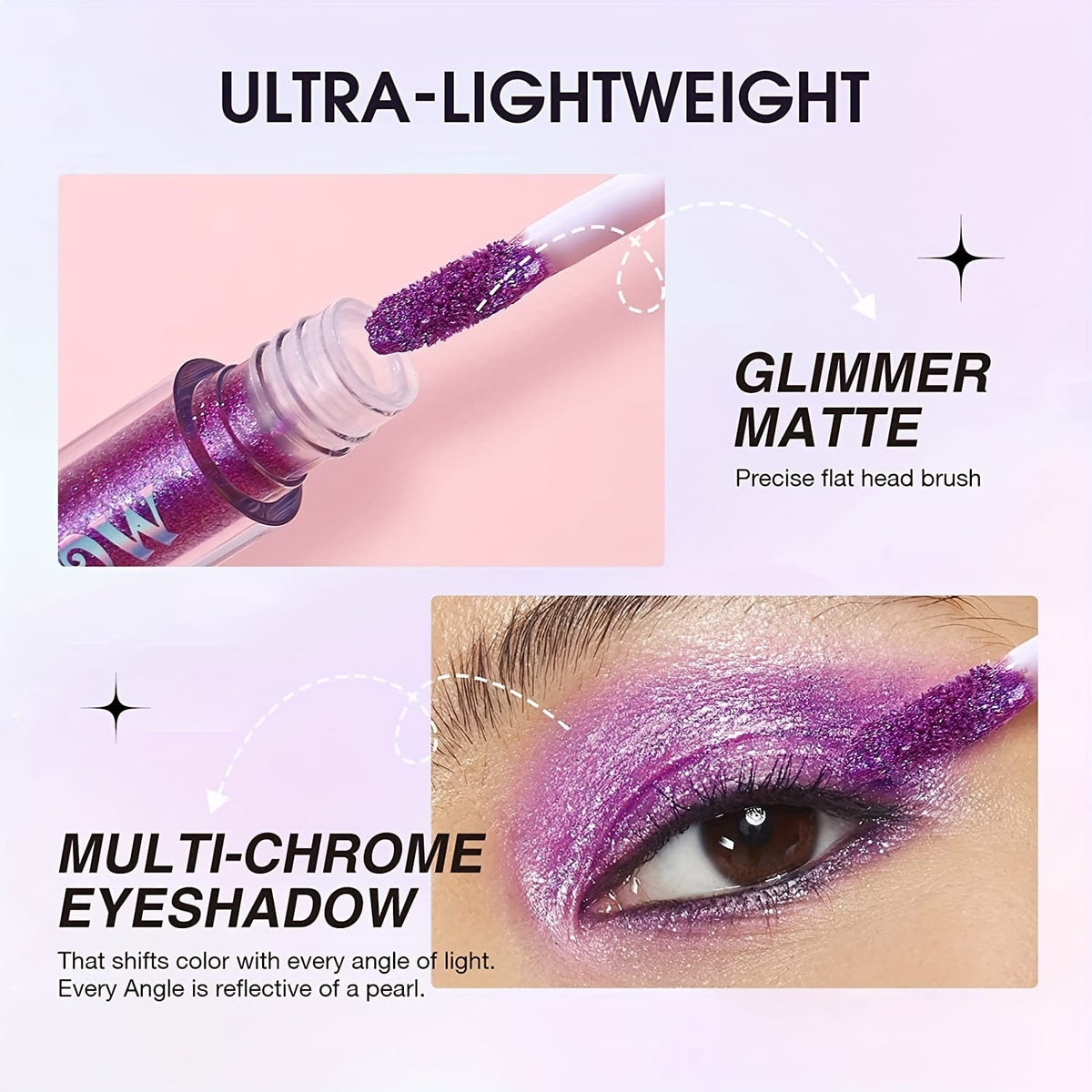 KissICON KissIcon 10 Color Glitter Liquid Eyeshadow Set -