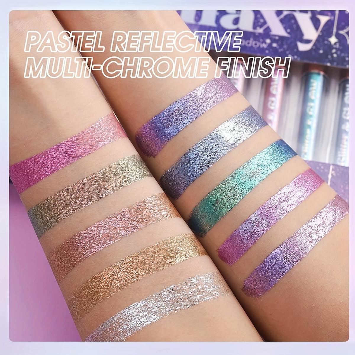 KissICON KissIcon 10 Color Glitter Liquid Eyeshadow Set -