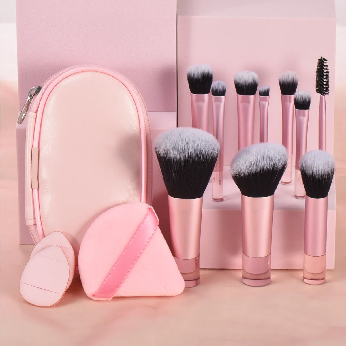KissICON KissIcon 10 Color Mini Makeup Brush Set Portable