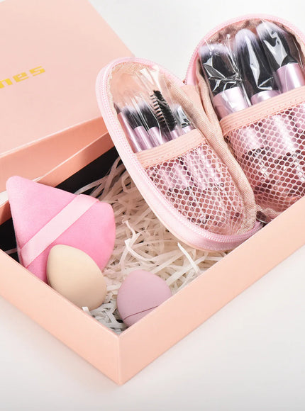 KissICON KissIcon 10 Color Mini Makeup Brush Set Portable