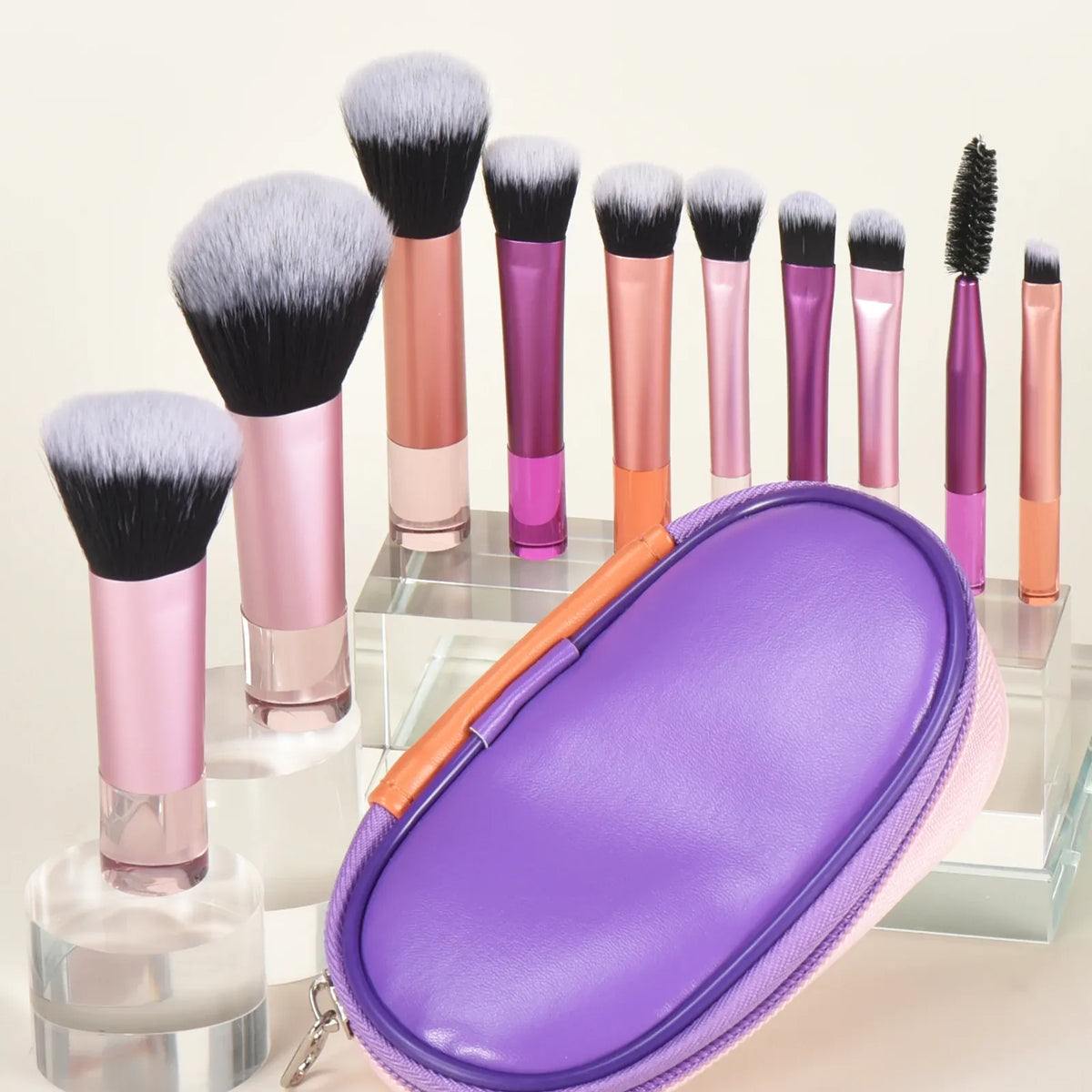 KissICON KissIcon 10 Color Mini Makeup Brush Set Portable