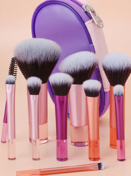 KissICON KissIcon 10 Color Mini Makeup Brush Set Portable