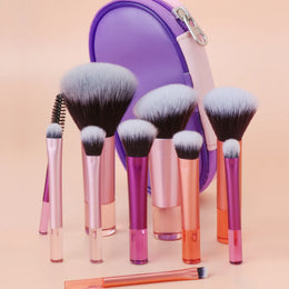 KissICON KissIcon 10 Color Mini Makeup Brush Set Portable