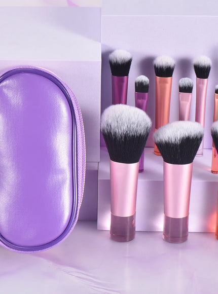 KissICON KissIcon 10 Color Mini Makeup Brush Set Portable