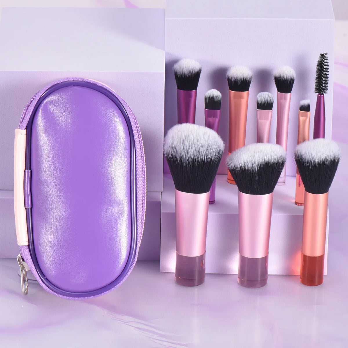 KissICON KissIcon 10 Color Mini Makeup Brush Set Portable