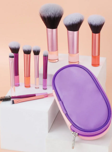 KissICON KissIcon 10 Color Mini Makeup Brush Set Portable