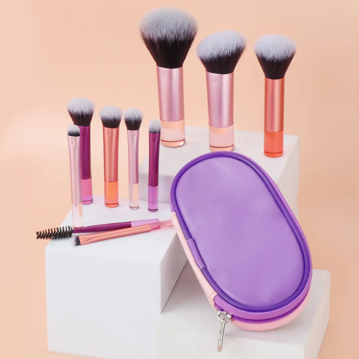 KissICON KissIcon 10 Color Mini Makeup Brush Set Portable