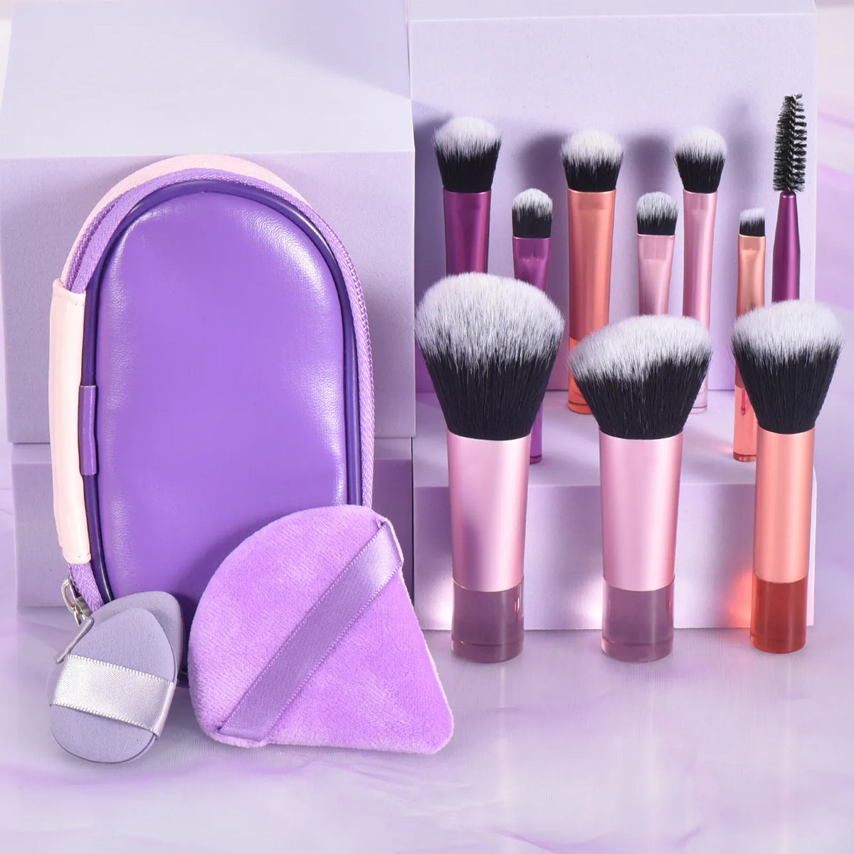 KissICON KissIcon 10 Color Mini Makeup Brush Set Portable