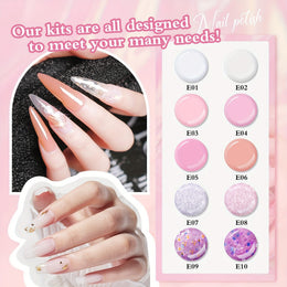 KissICON KissIcon 10 Colour Acrylic Nail Art Kit -