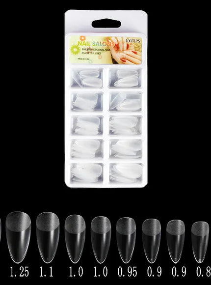 KissICON KissIcon 100Pcs Semi Frosted Clear Nails - Full