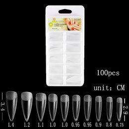 KissICON KissIcon 100Pcs Semi Frosted Clear Nails - Full