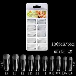 KissICON KissIcon 100Pcs Semi Frosted Clear Nails - Full