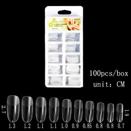 KissICON KissIcon 100Pcs Semi Frosted Clear Nails - Full