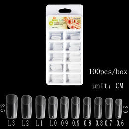 KissICON KissIcon 100Pcs Semi Frosted Clear Nails - Full