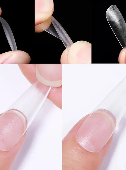 KissICON KissIcon 100Pcs Semi Frosted Clear Nails - Full
