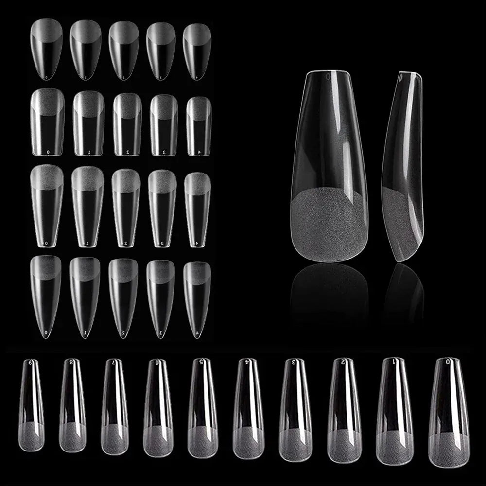 KissICON KissIcon 100Pcs Semi Frosted Clear Nails - Full