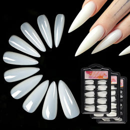 KissICON KissIcon 100Pcs Semi Frosted Clear Nails - Full