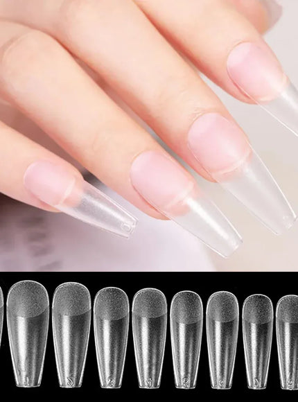 KissICON KissIcon 100Pcs Semi Frosted Clear Nails - Full