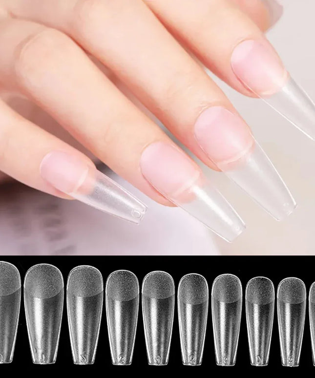 KissICON KissIcon 100Pcs Semi Frosted Clear Nails - Full