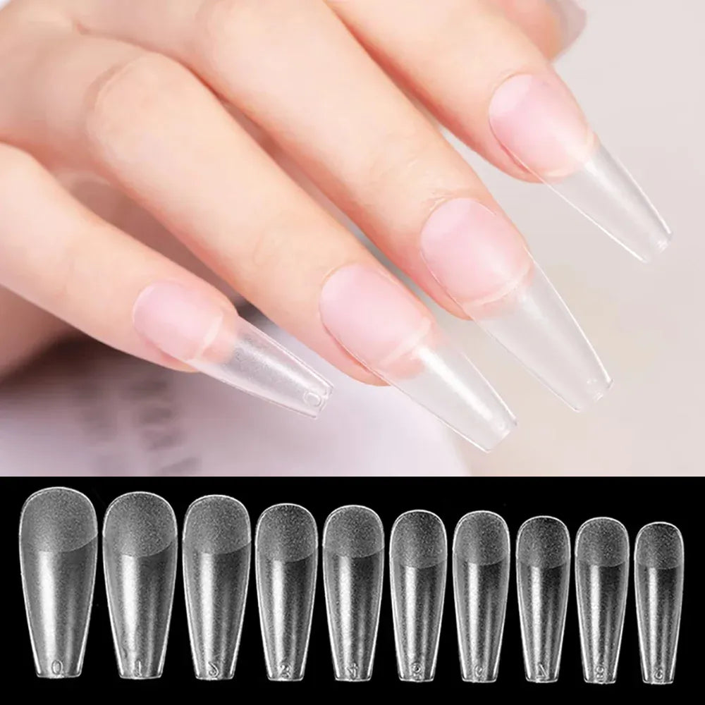 KissICON KissIcon 100Pcs Semi Frosted Clear Nails - Full