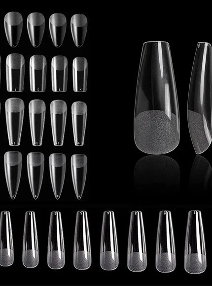 KissICON KissIcon 100Pcs Semi Frosted Clear Nails - Full