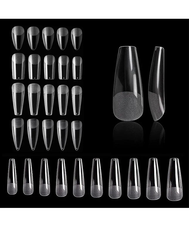 KissICON KissIcon 100Pcs Semi Frosted Clear Nails - Full