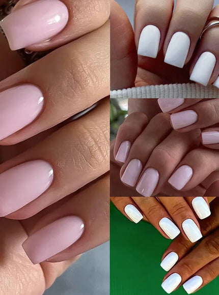 KissICON KissIcon 100Pcs Short Square Nails Full Cover Acrylic