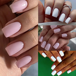 KissICON KissIcon 100Pcs Short Square Nails Full Cover Acrylic
