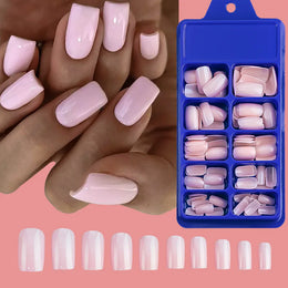 KissICON KissIcon 100Pcs Short Square Nails Full Cover Acrylic