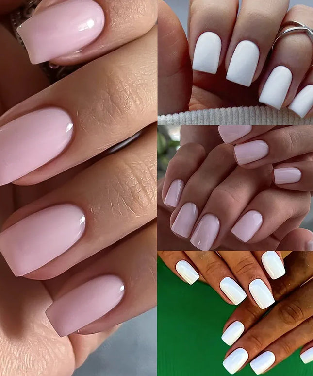 KissICON KissIcon 100Pcs Short Square Nails Full Cover Acrylic