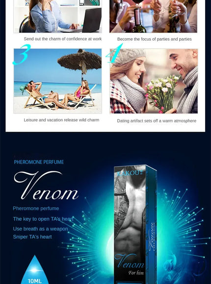 KissICON KissIcon 10ml Unisex Perfume Pheromone - Lasting Attracts