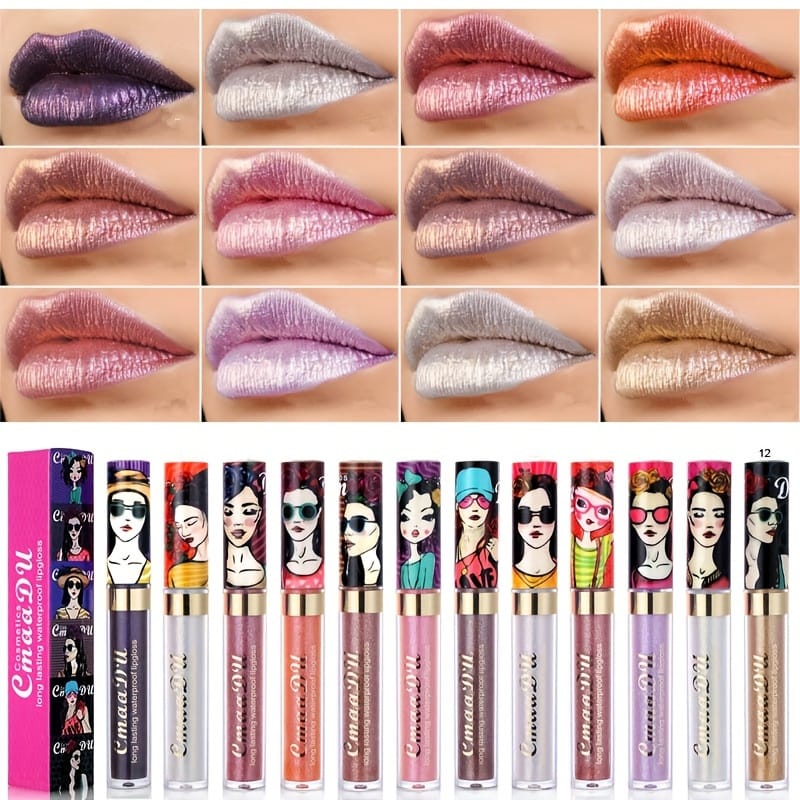 KissICON KissIcon 11 Color Waterproof Lip Gloss - Metallic