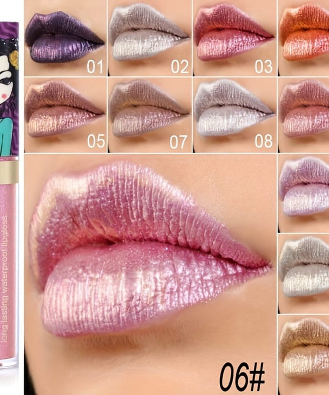 KissICON KissIcon 11 Color Waterproof Lip Gloss - Metallic
