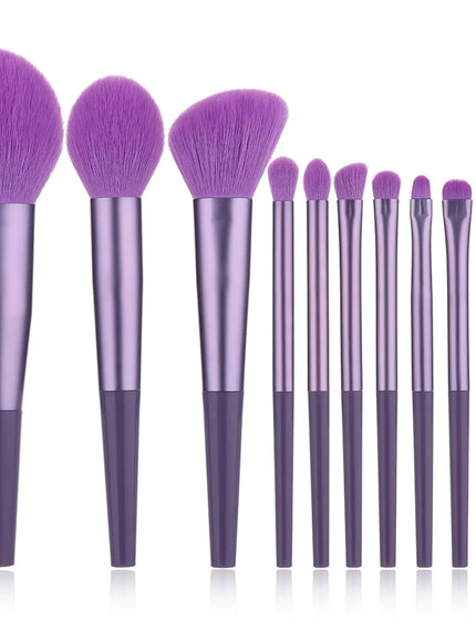 KissICON KissIcon 11pc Soft Fur Makeup Brushes - Beginner