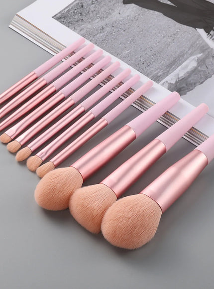 KissICON KissIcon 11pc Soft Fur Makeup Brushes - Beginner