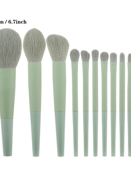 KissICON KissIcon 11pc Soft Fur Makeup Brushes - Beginner